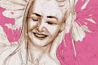 illustrate a fancy and whimsical portrait of you