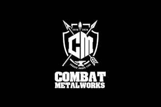 make wonderful badass logo for a metal working company