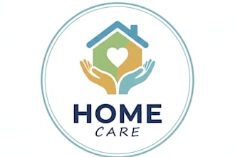 design a professional home care logo for your caregiving service