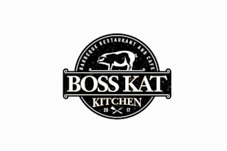 design awesome unique barbecue logo