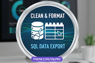 clean your sql data export for analysis or reporting