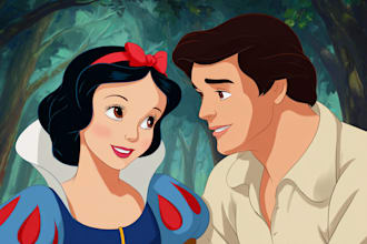 do disney cartoon portrait