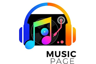 create a professional music logo for musicians and producers