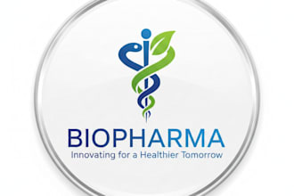 design a professional pharmaceutical logo for your brand