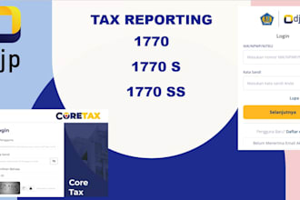help you filling indonesia annual tax reporting