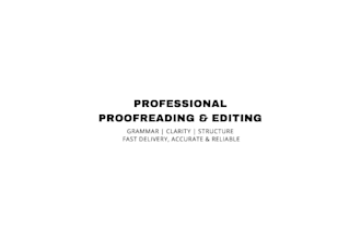 proofread, edit, and improve your english assignments