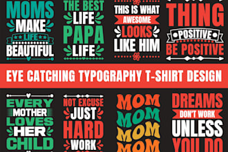 provide modern typography t shirt design