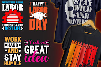 do creative typography and custom tshirt design