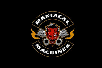 design unique automotive maniacal machines logo