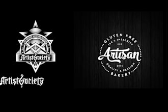 design a custom lettering logo for your brand typographic