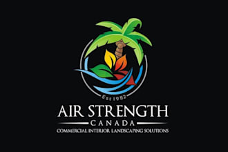 design dynamic landscaping lawn logo