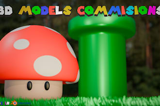 model professional 3d objects, props and characters