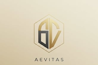 design a stylish monogram logo for your brand