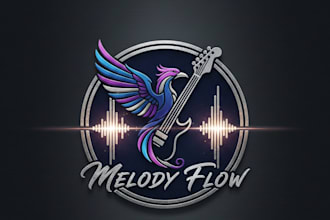 design a custom musician logo for your brand or band
