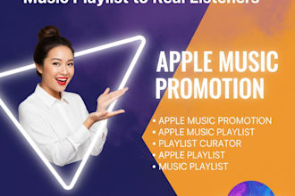 organically promote your apple music playlist to real listeners
