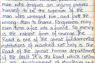 write in a neat clean print cursive mix with perfect spacing