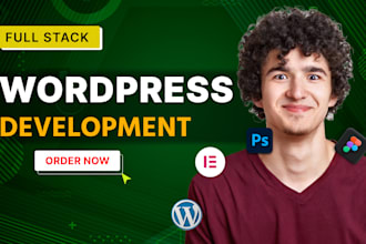 corvert figma to wordpress, elementor, wordpress full stack web developer