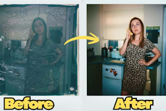 improve image quality, upscale, sharpen, and fix flaws
