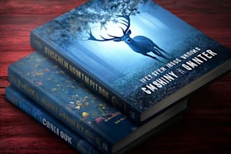 create a stunning creative book cover design or ebook cover