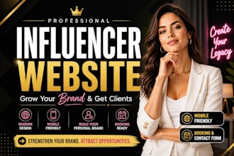 build landing page or website for influencers, coaches ,creators or consultant