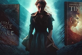 do a professional book cover, hardcover and dust jacket