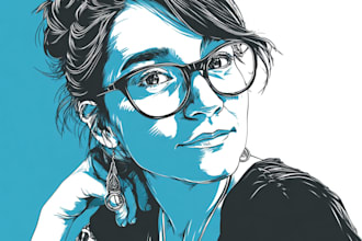 create a portrait print linocut