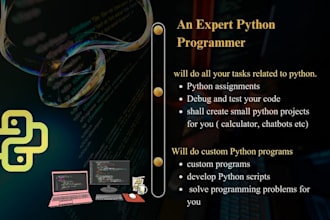 solve python problems and coding tasks