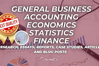 do accounting, budgeting and financial management  tasks