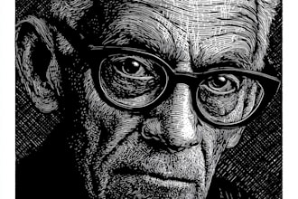 create a portrait print linocut