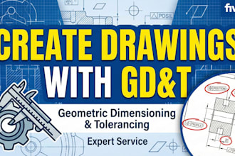 create precise technical drawings with gd and t