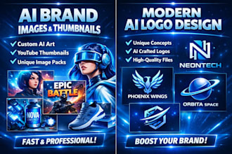 create ai brand images, thumbnails, and custom ai image packs