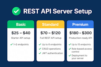 help you setup rest API server