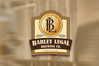 design artwork barley legal craft beer logo