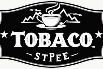 design realistic tobacco logo