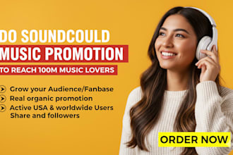 do soundcloud music promotion to reach 100m music lovers