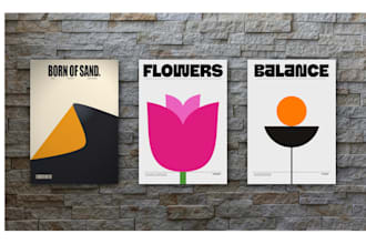 design a modern minimalist poster or flyer