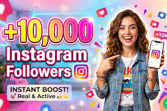 instantly gain 10,000 real instagram followers