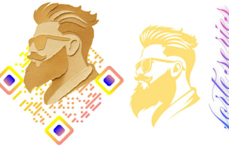 generate a  professional logo design qr code for any purpose