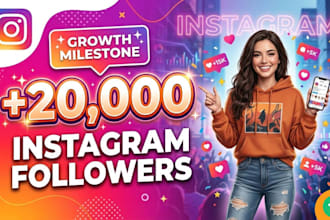 gain 20,000 plus instagram real followers fast