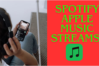 get real spotify  apple music streams for your songs