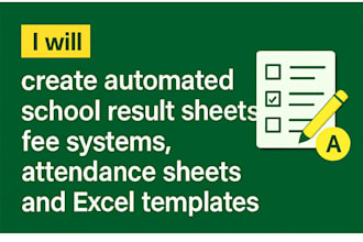 automate school results, fees, and attendance with excel