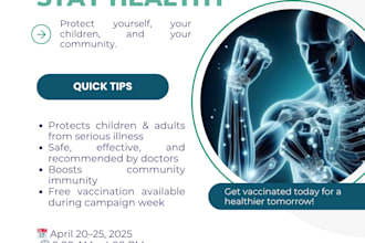 create professional medical posters and flyers