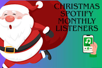 promote your christmas song and boost spotify monthly listeners
