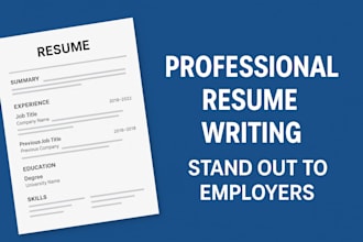 create a professional resume and cover letter