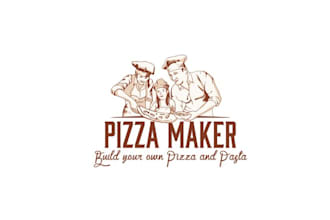 do greatest logo for a build your own pizza and pasta place