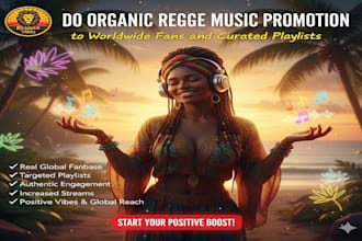 do organic reggae music promotion to worldwide fans and curated playlists