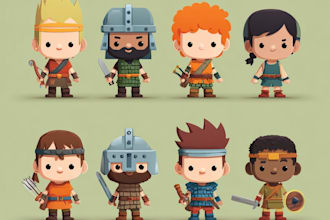 create simple 2d game characters