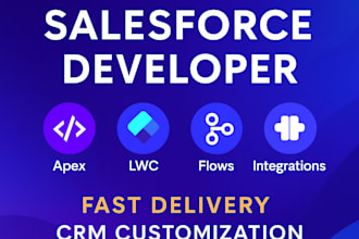 develop salesforce solutions using apex, lwc, flows and integrations