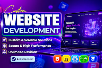 build website development as full stack website and front end web developer