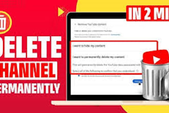 permanently delete negative youtube channels and remove bad links and video